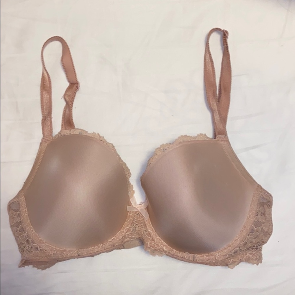 Victoria’s Secret Lightly Lined Lace Dream Angels Demi Bra 32DD Sexy Women’s